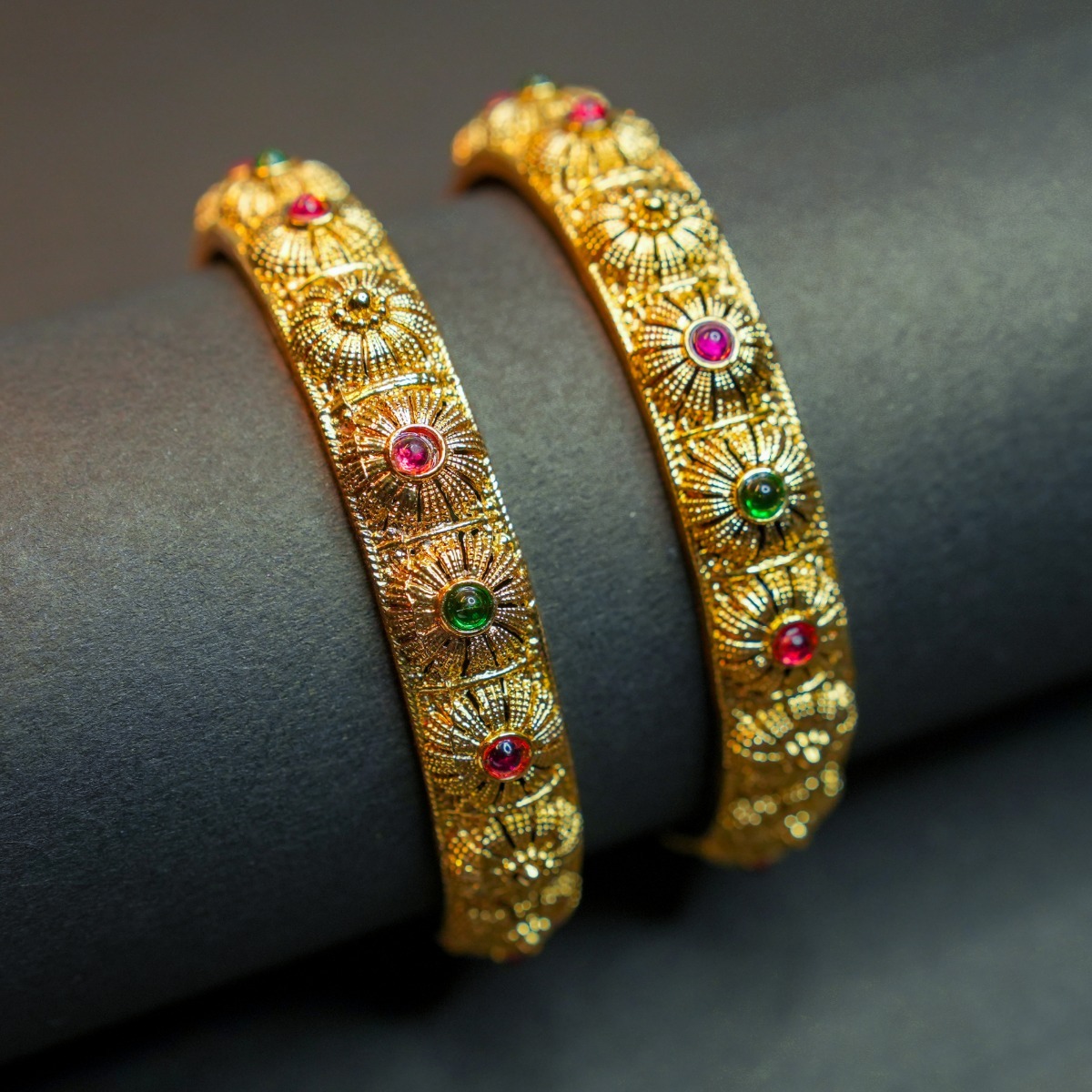 Antique Full Stone Party Wear Bangles 